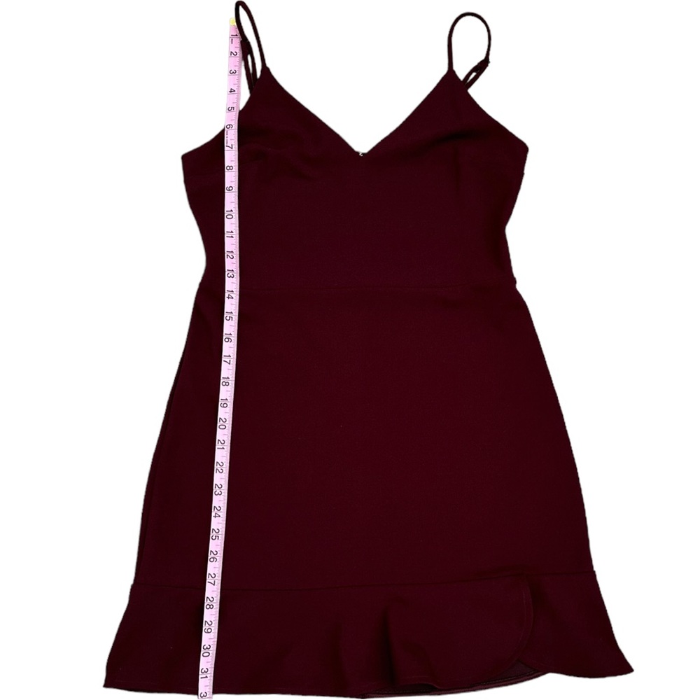 Express Maroon Cocktail Dress. Women’s size Medium - Picture 6 of 8